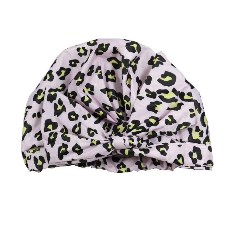 Bowknot Waterproof Single-layer Adjustable Shower Cap