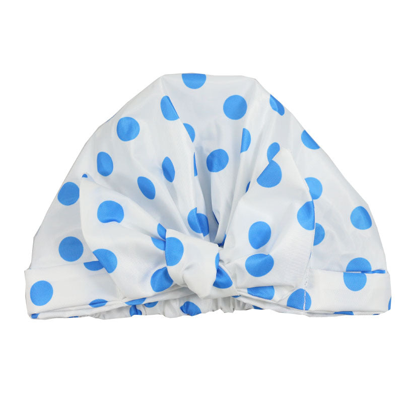 Bowknot Waterproof Single-layer Adjustable Shower Cap